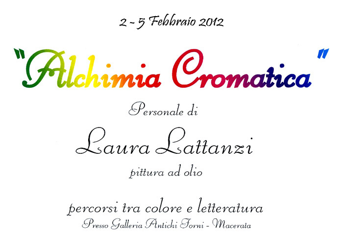 Personale di Pittura "Alchimia Cromatica"