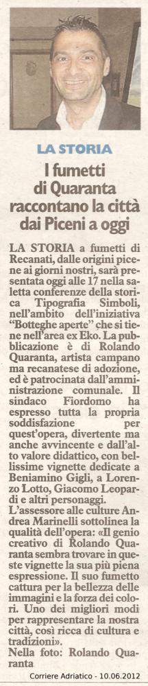 Corriere Adriatico - 10.06.2012