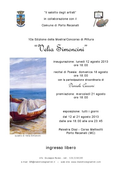 10a edizione Mostra/Concorso "Velia Simoncini"